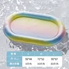 Rainbow gradient-oval ice nest