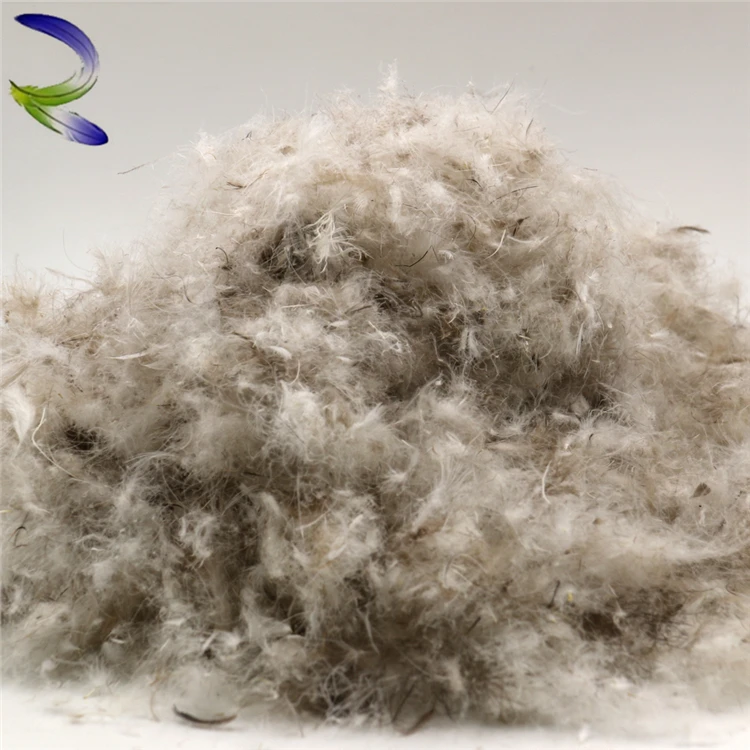 Вымытый 80% серый утиный пух перо пух для постельных принадлежностей и подушек