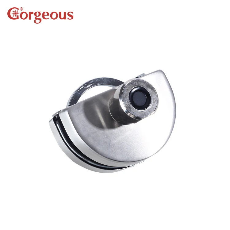 Hole-free Double Sided Open Wifi Remote Control Smart Blue-tooth Key Fingerprint Tempered Glass Rotary Knob Smart Door Lock