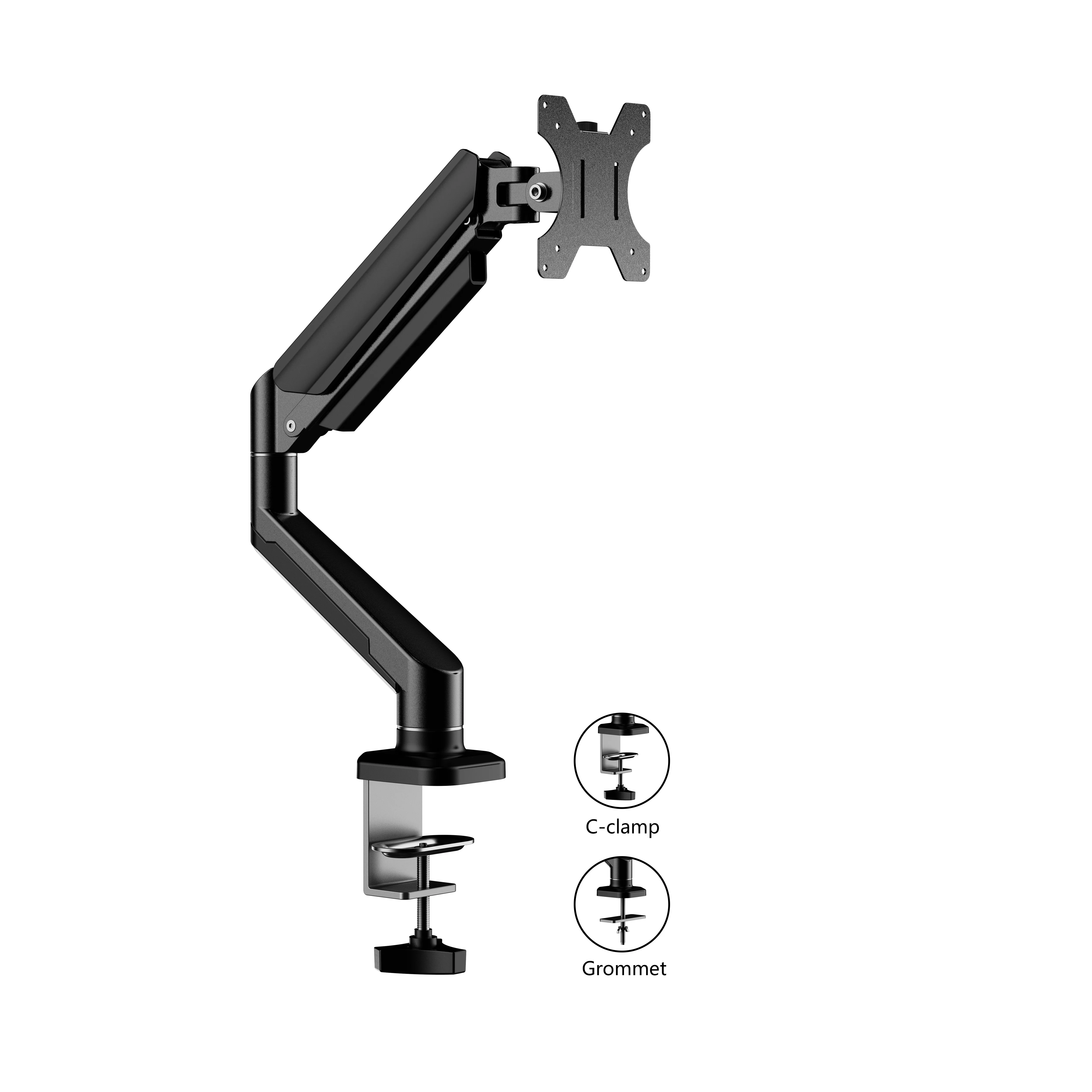 Gas Spring Monitor Arm Desk Mount Adjustable Dual Lcd Arm Mount Dual