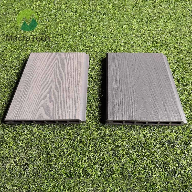 New style high quality light gray wpc fencing wpc panels fences supplier wood fence