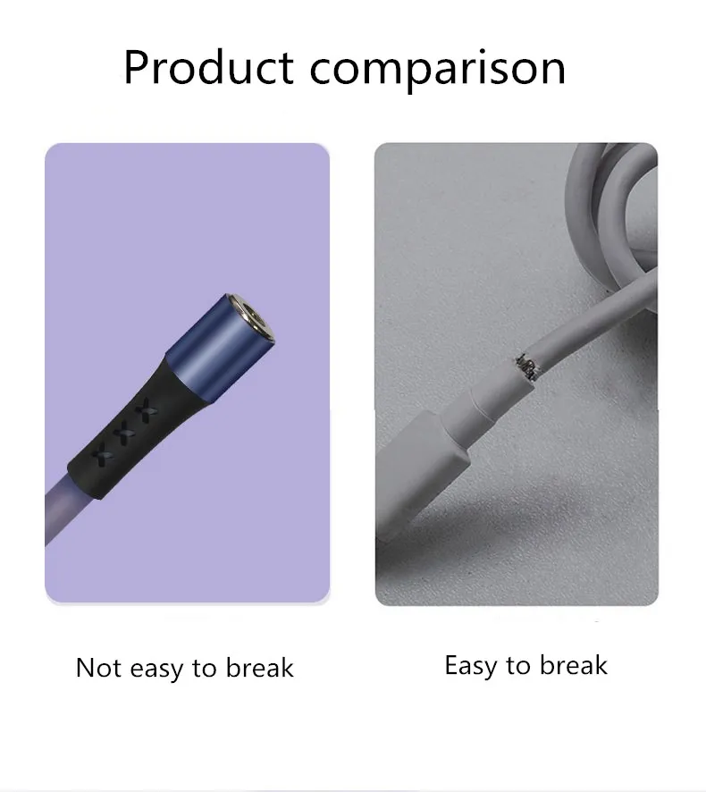 Индивидуальные цветные безопасные USB-кабели, высокопроизводительный Сверхбыстрый Магнитный зарядный кабель для телефона