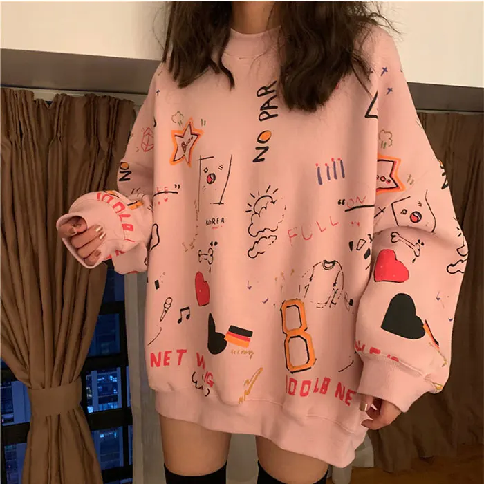 Vestido Con Capucha De Estilo Hip Hop Para Mujer,Ropa Para Mujer,Suéter  Pastel Harajuku De Calle Para Adolescentes,Sudadera Holgada Con Capucha De  Ocio 2020 - Buy Sudaderas Con Capucha Para Mujer,Sudaderas Con Capucha