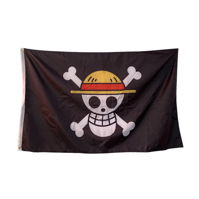 Bandiera Nera Di Vettore Dei Pirati Con Il Simbolo Di Jolly Roger