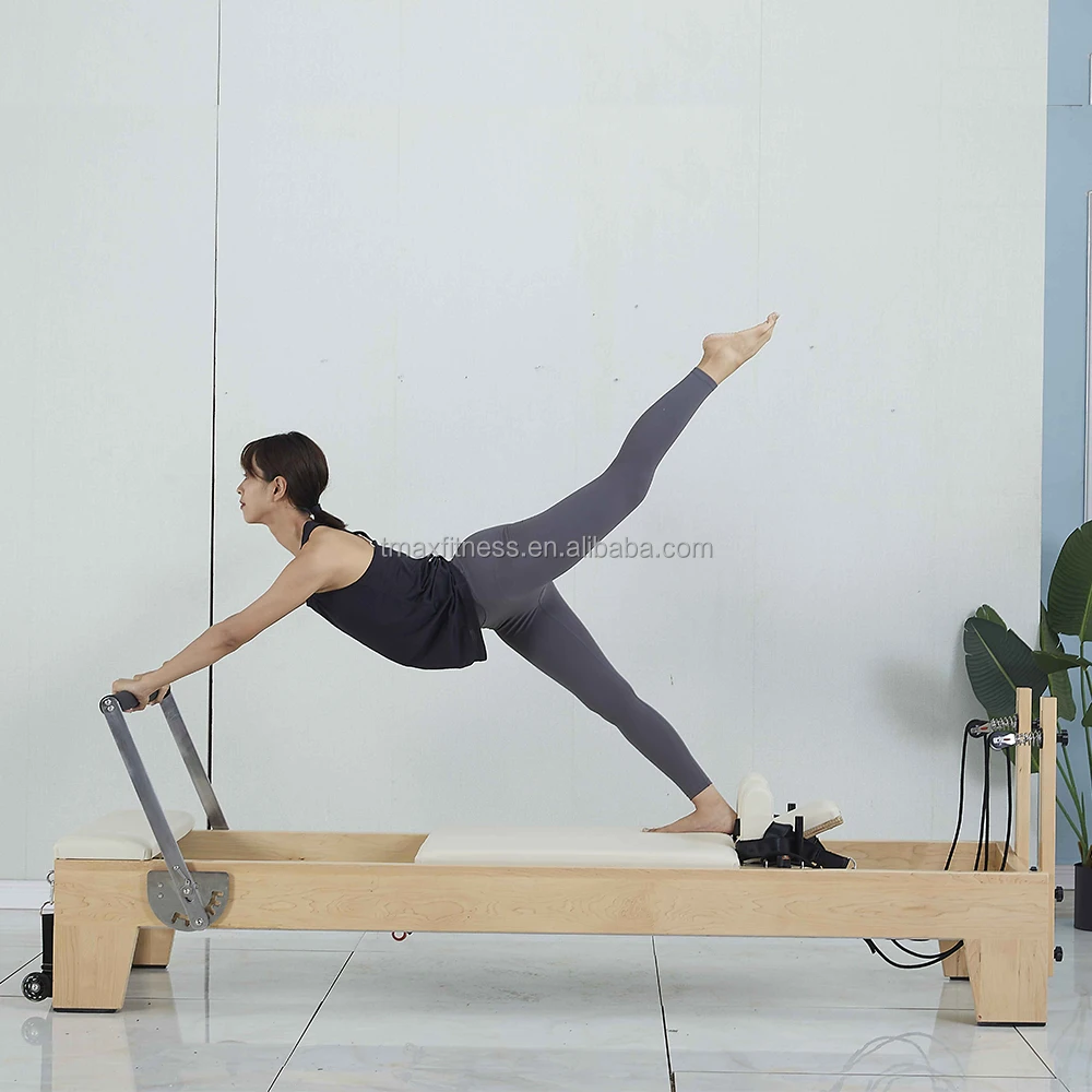 Tmax Brand Reformer Pilates Machine Maple Wood Pilates Reformer Beds