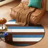 FYR - Warm Brown Blue and White Fabric