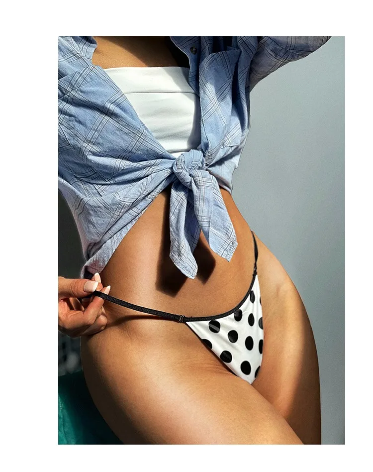 Lodanve G008 OEM Size Custom Logo Ladies Underwear Panties Thong with Flower Leopard Snake Tiger Pattern