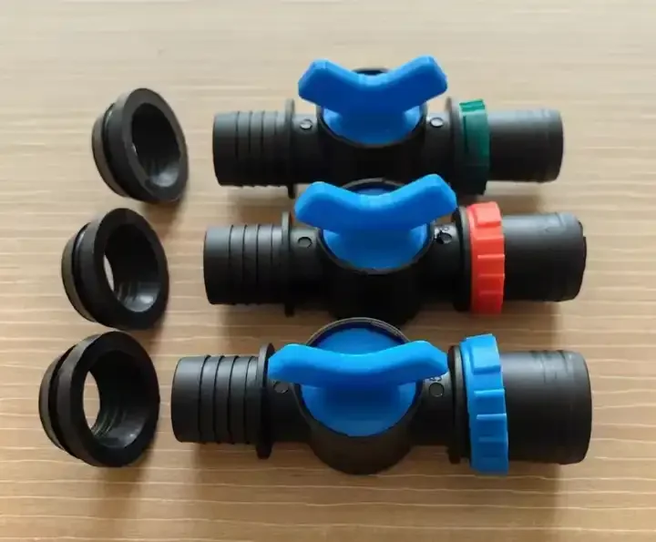 Irrigation Fitting Hard Pipe Bypass Vale Micro-spraying Layflat Hose HDPE Valve for High-flow Agriculture Irrigation System