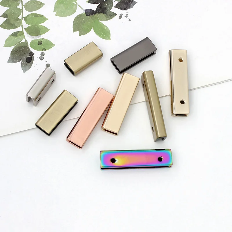 Rectangular Strap End Clasp 20/25/34/38mm - 8 Colors Metal End Clips for Bag Straps, Purse Accessories Wholesale