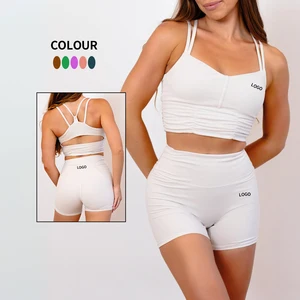 OEM Custom Eco-friendly Women's Fitness Bra Breathable Lightweight Active Sports Yoga Wear Reversible Print Pattern Plus Size