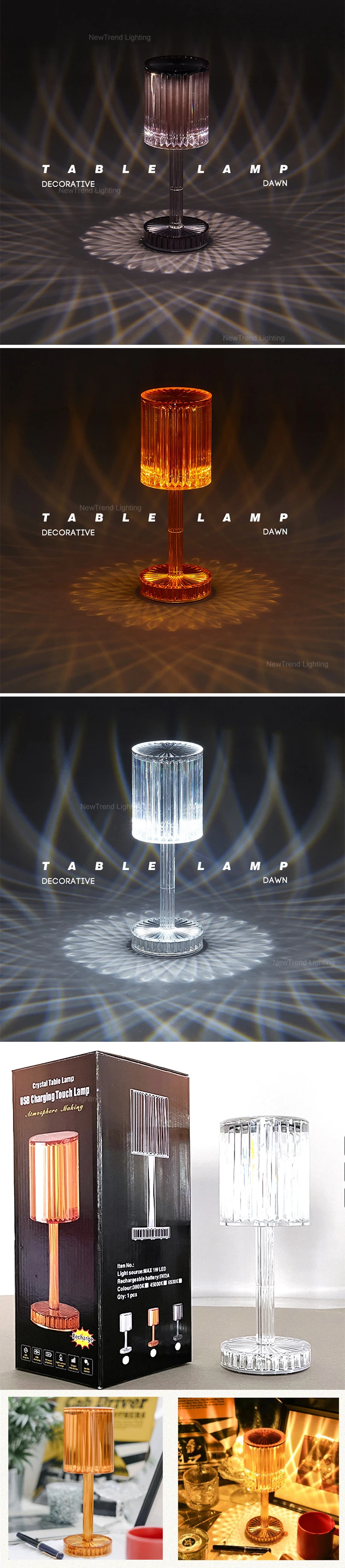 tb5028 new design indoor home bar party decoration acrylic crystal color modern rgb led rechargeable table lamp-1
