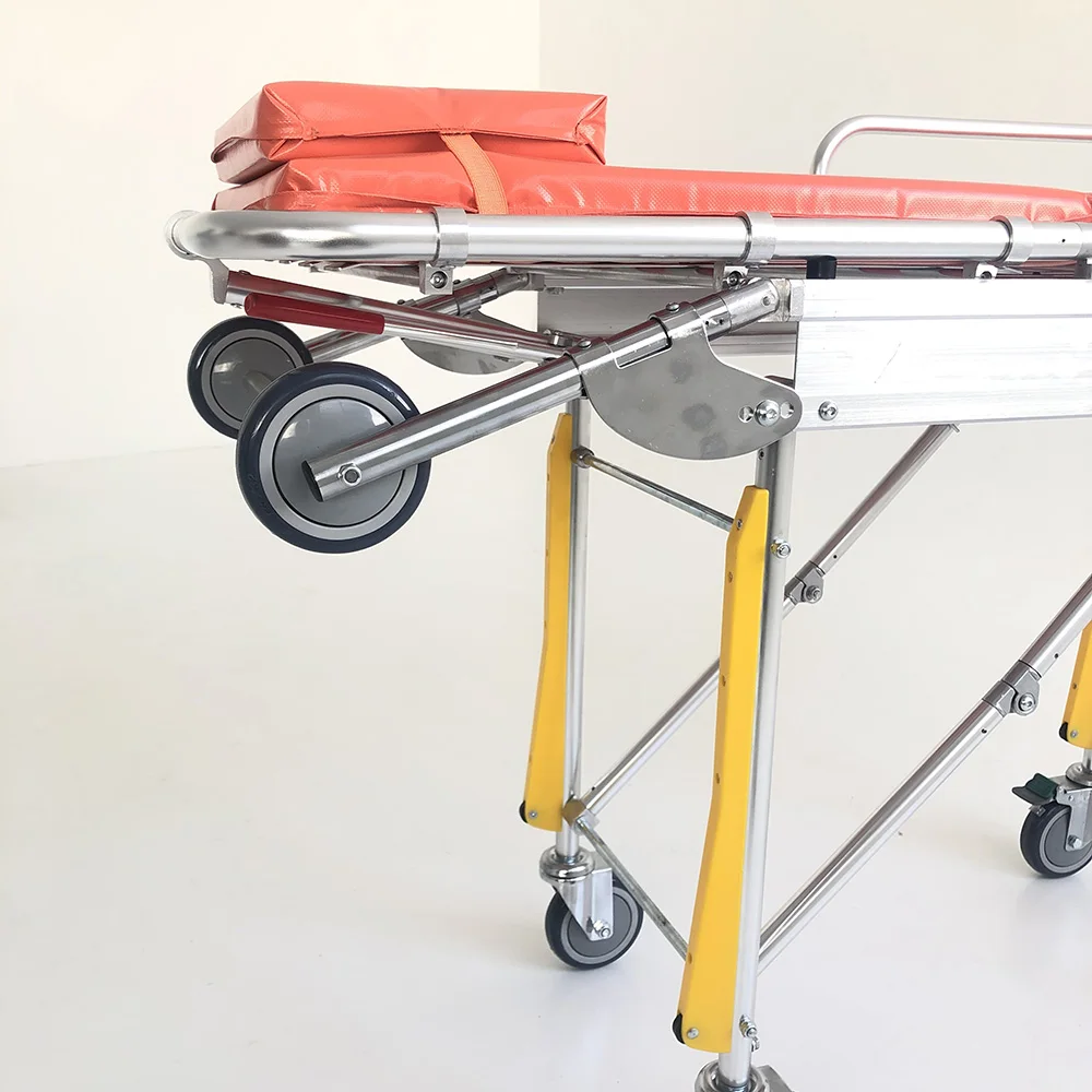 Direct Sales Medical Device Factories Folding Trolley Bed Ambulance Car Medical Gurney Stretcher Dimensions for Sale Ambulance