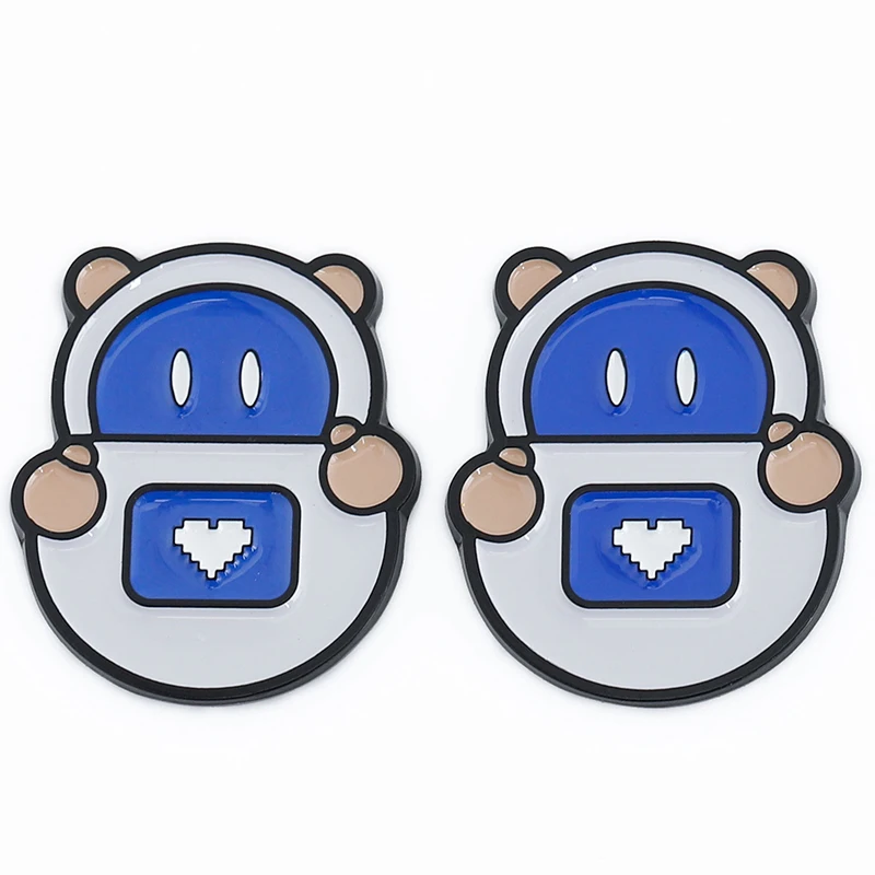 Maotong Factory Designer Cartoon Colorful Custom Metal Fridge Magnet Set Wholesale Zinc Alloy Custom Metal Fridge Magnet