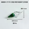 Dark green semi-permeable conch pendant