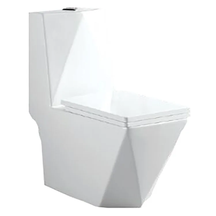 New Style White Ceramic WC Set Two-Piece Sanitary Ware with Unlock Pipe Water Tank Accessories for Bathroom Toilet Bowl