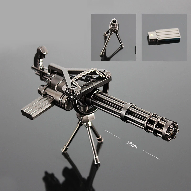 ホットPUBGガトリング機関銃モデル回転可能M134ガトリング機関銃