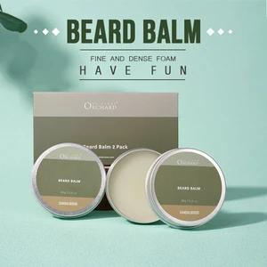2026 Custom Organic Styling Clean Moisturizing 2 Pcs Men's Beard Balm Set Private Label
