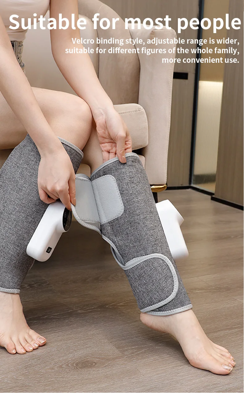 Portable Heat Air Compression Electric Calf Massager Wireless Leg And Calf Massager For