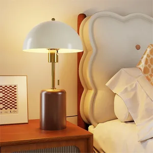 JACKSUN French Vintage Mid-Century Table Lamp American Solid Wood Bedside Lamp Bedside Table Lamp