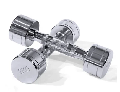Set Barre Manubri Cromate Con Collari &ndash; Palestra E Fitness A Casa