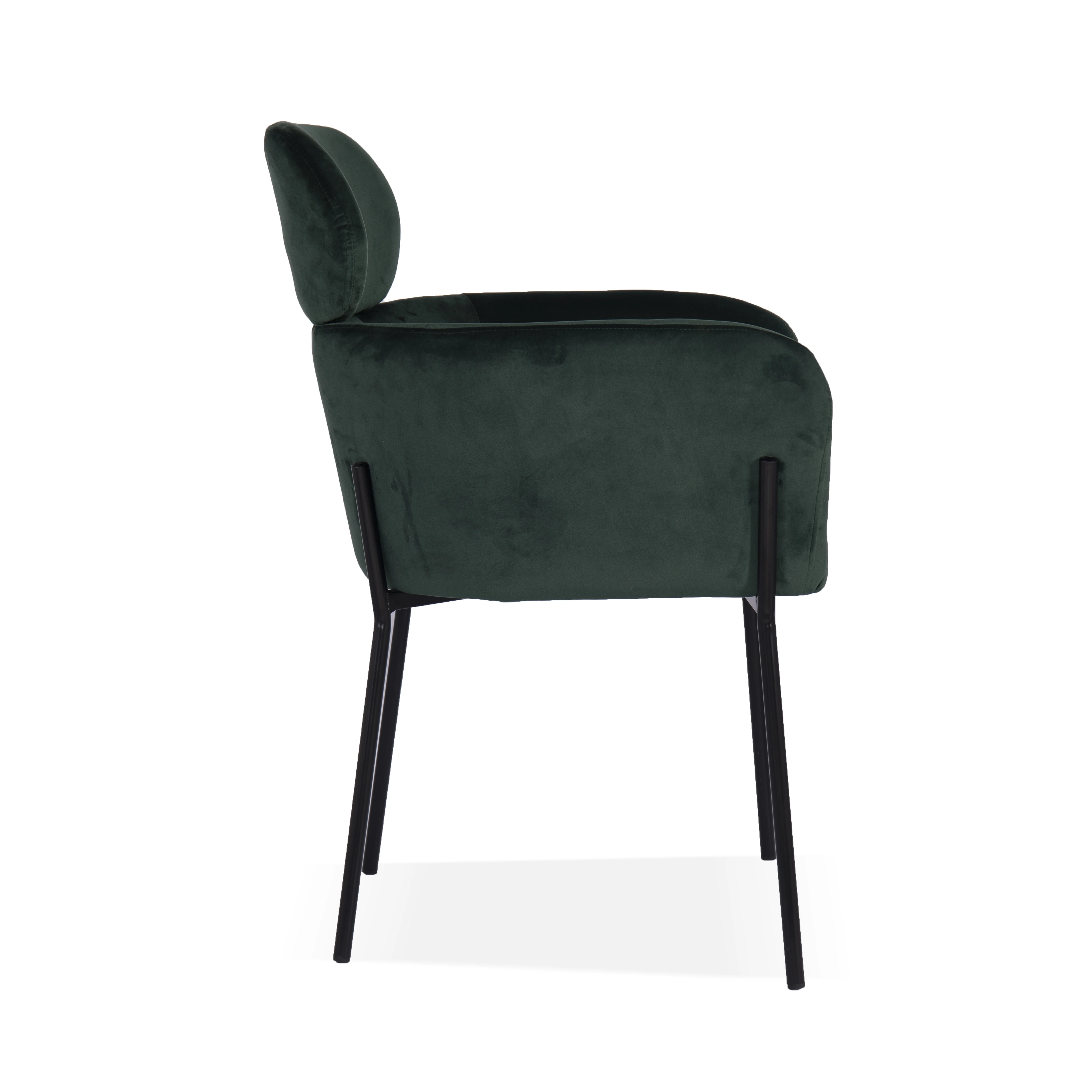 Европейский современный стиль бархатная ткань обеденный стул для гостиной