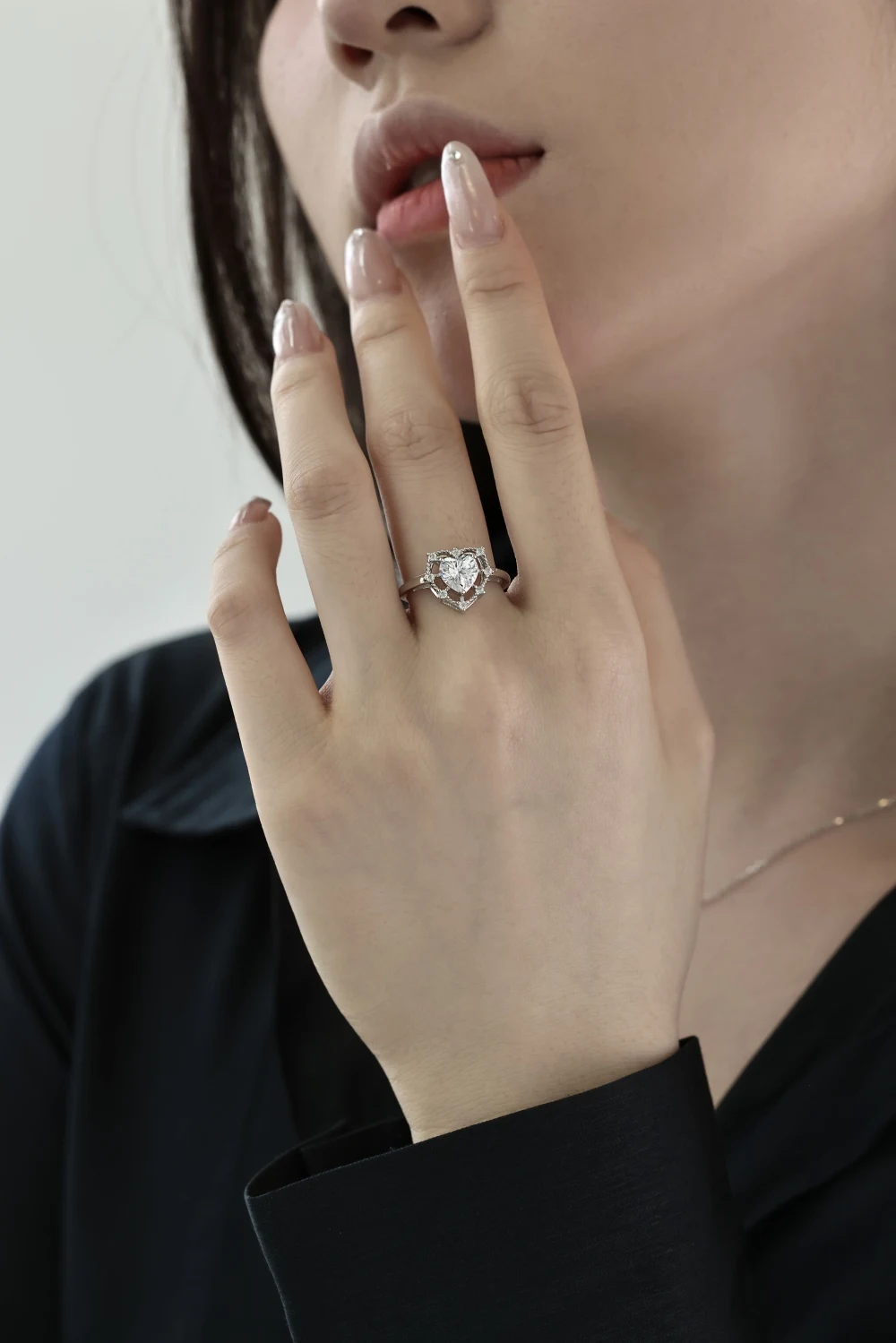 KAKODIY Luxury Boutique Jewelry 925 Sterling Silver Cubic Zirconia Eternity Ring Engagement Wedding Ring Jewelry for Women detail 5