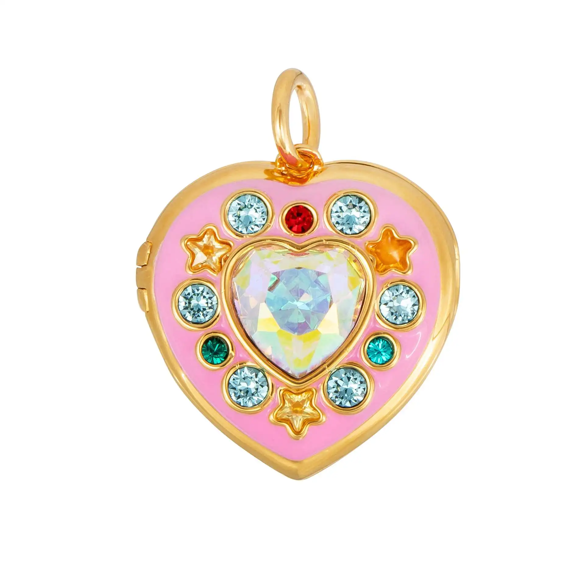 Wholesale Hot Sales Love Full Diamond Openable Photo Frame Necklaces Y2K  Jewelry Girls Spring Summer Pink Cute Necklace 2023 From m.