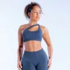 One Shoulder Bra - Blue gray