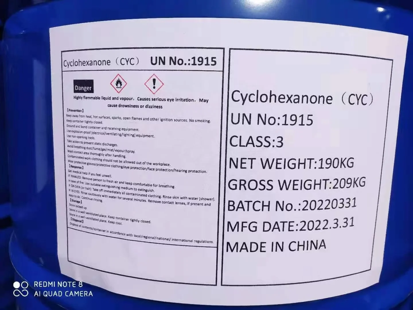 Good Price Cyclohexanone CAS 108-94-1 CYC for Industrial Solvent Use