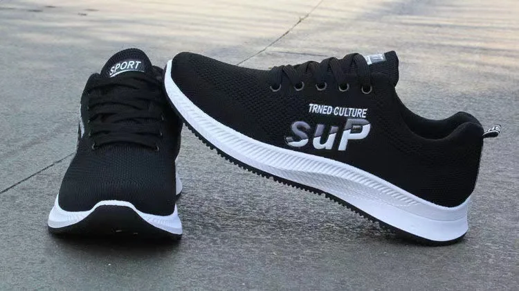 2024 New Summer Breathable and Comfortable Daily Walking Shoes Casual Sports All-match Flying Shoe for Men