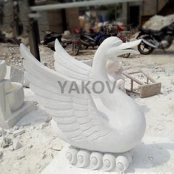 女性と白鳥の金属製彫刻 100%手彫りの特注サイズ屋外伝統的な白鳥の像石彫刻| Alibaba.com