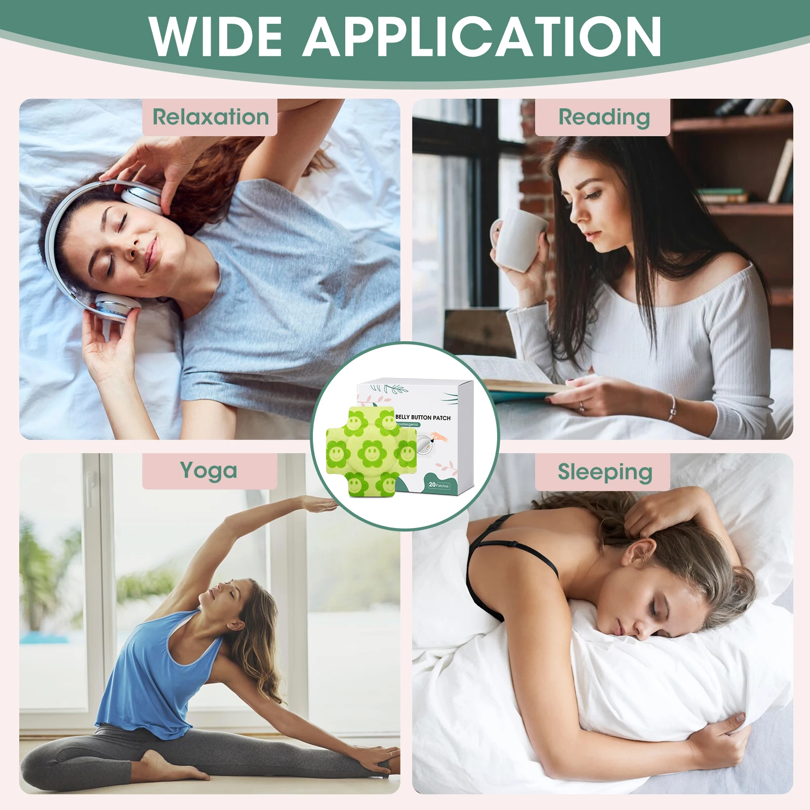 MQ Regulating Stomach and Liver Detoxification Castor Oil Belly Button Patch