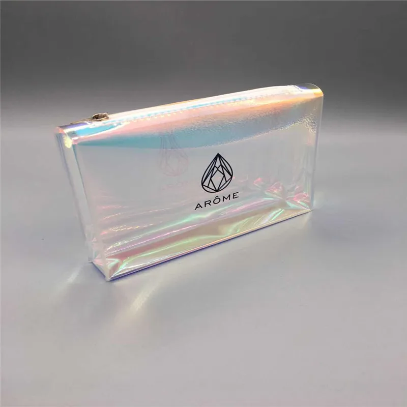 Accept Custom Logo Size Color Clear Transparent PVC Travel Cosmetic Make up Bag