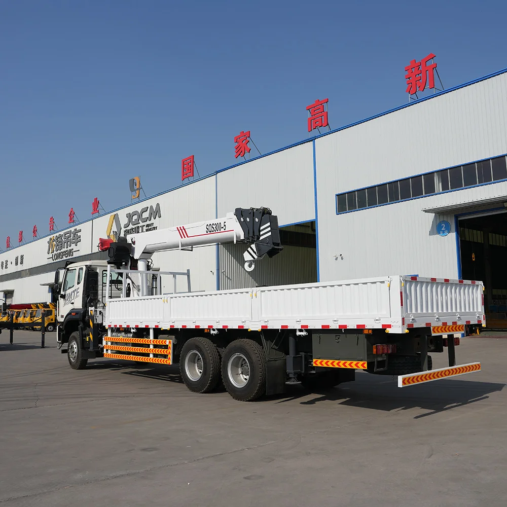 Saudi Arabia Popular Model HOWO MATE Truck Crane 6x4 Weichai Engine 320Hp Sinotruk JQCM Factory Supplier New Product for Sale