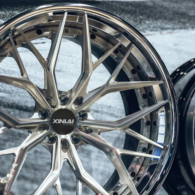 XINLAI 2-piece Custom Forged Wheels 5x120 5x112 5x114.3 Car Alloy Rim for bmw audi Mercedes benz jeep Passenger Car Wheels - Image 2