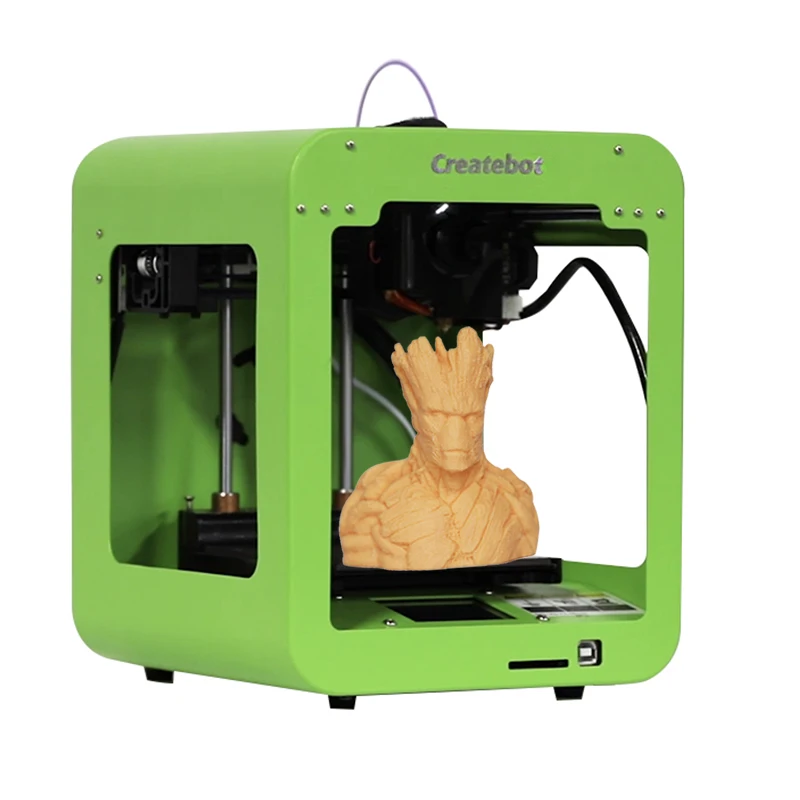 Createbot Super Mini Kids 3D Printer Metal Case Assembled Portable Auto Leveling