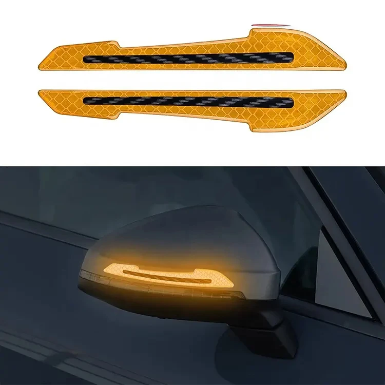 Car Rearview Mirror Reflective Sticker Auto Safety Warning Reflective