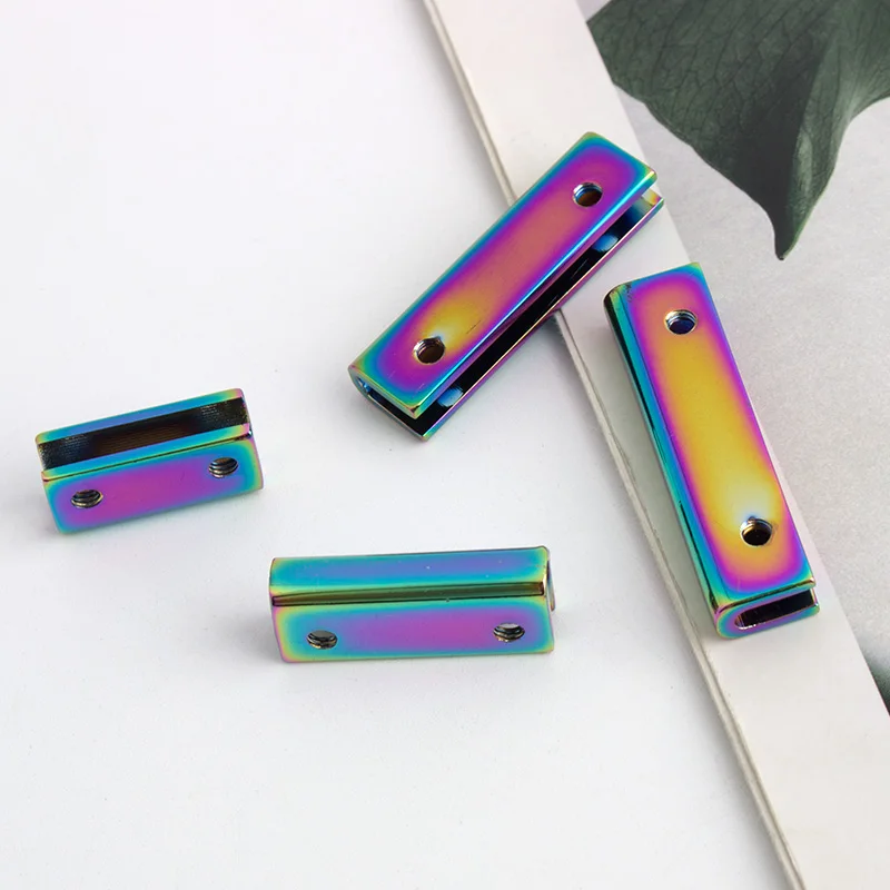 Rectangular Strap End Clasp 20/25/34/38mm - 8 Colors Metal End Clips for Bag Straps, Purse Accessories Wholesale