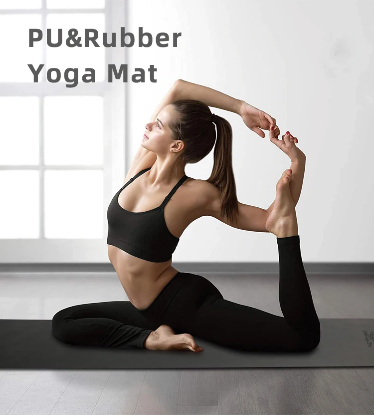 Custom Printed Cheap Dropshipping High Quality Eco Friendly Non-slipping Natural PU Rubber Yoga Mat