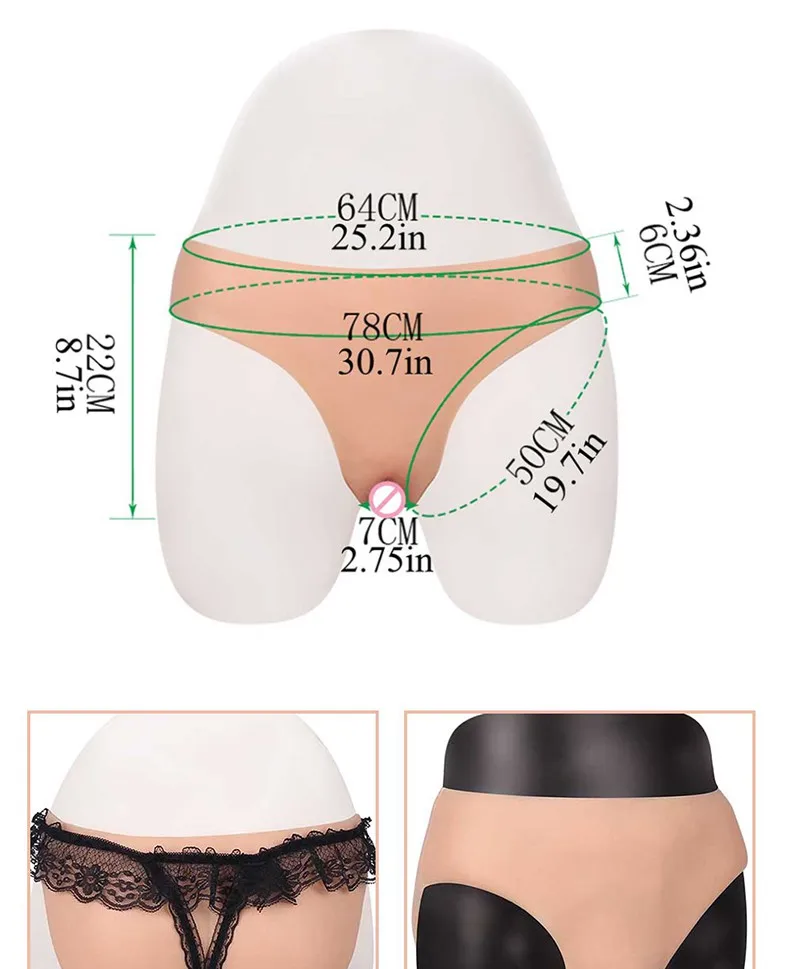 Culotte Gainante Dissimulée Pour Homme Transgenre/crossdress - Coton/polyester - 10
