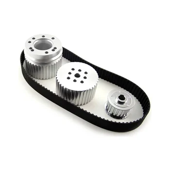 CNC Machining aluminum Alternator Drive Pulley Kit timing cam pulley