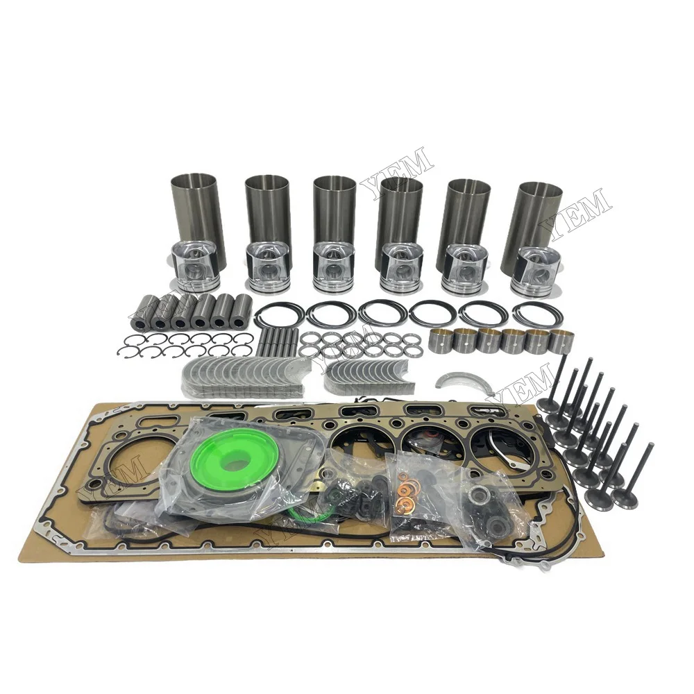 Rebuild Overhaul Repair Kit With Valves Engine Bearings Cylinder Liner Piston Rings Gasket Kit for Caterpillar C7.1 Engine Parts