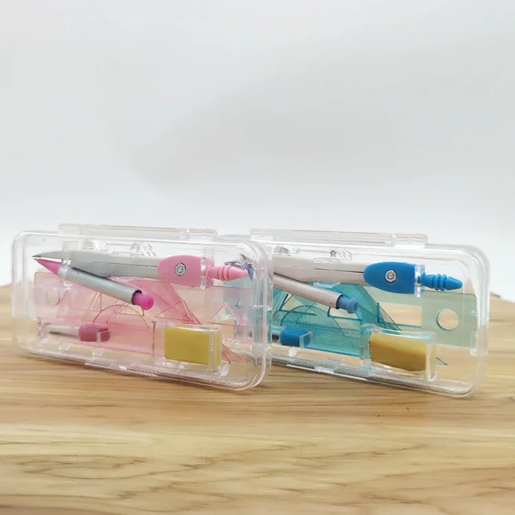 Компасы канцелярские компасы Пластиковые Набор студенческие с линейкой для детей 7 шт.