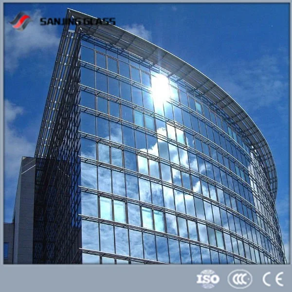 Curtain Wall Glass Factory Price Yiju Iot Glazed Curtain Wall Glass Building Construction Glass Facade