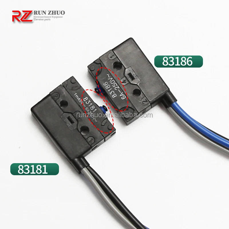 Machine Room-Less Elevator Brake Detection Switch 83186 83181 Elevator Micro Inspection Switch