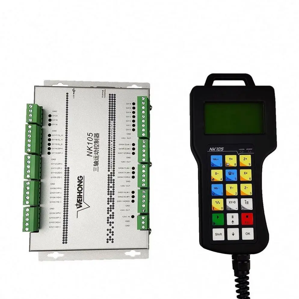 TEBAK CNC Router NK105 G2 NK105 G3 Handle Engraving Machine Motion Control System 3-axis CNC Controller