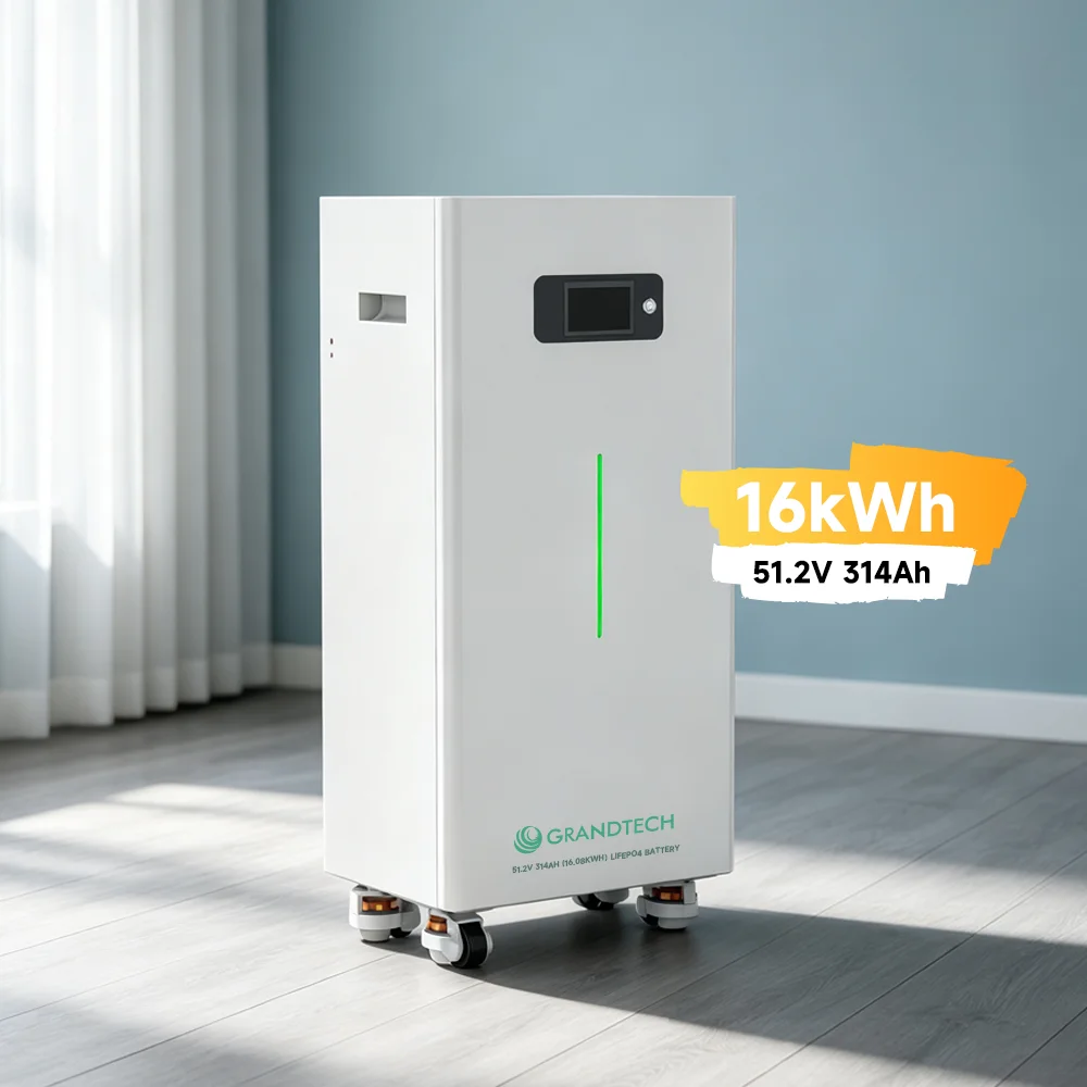 Fast Shipping 51.2V 314Ah Floor Standing LiFePO4 Lithium Ion Battery 16KWh Hybrid Grid 5-300kW for Home Energy Storage