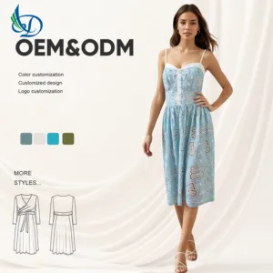 Butterfly Embroidered Light Blue Formal Party Sweet Floral Puff Sleeves Enchanting Square Collar Natural Waist Maxi Summer