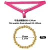FRRK-3230 anillo dorado+cinturón rosa
