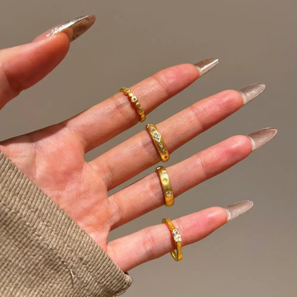 KAKODIY New Trend High Quality Jewelry 925 Sterling Silver Plated Gold Designer Ring detail 3